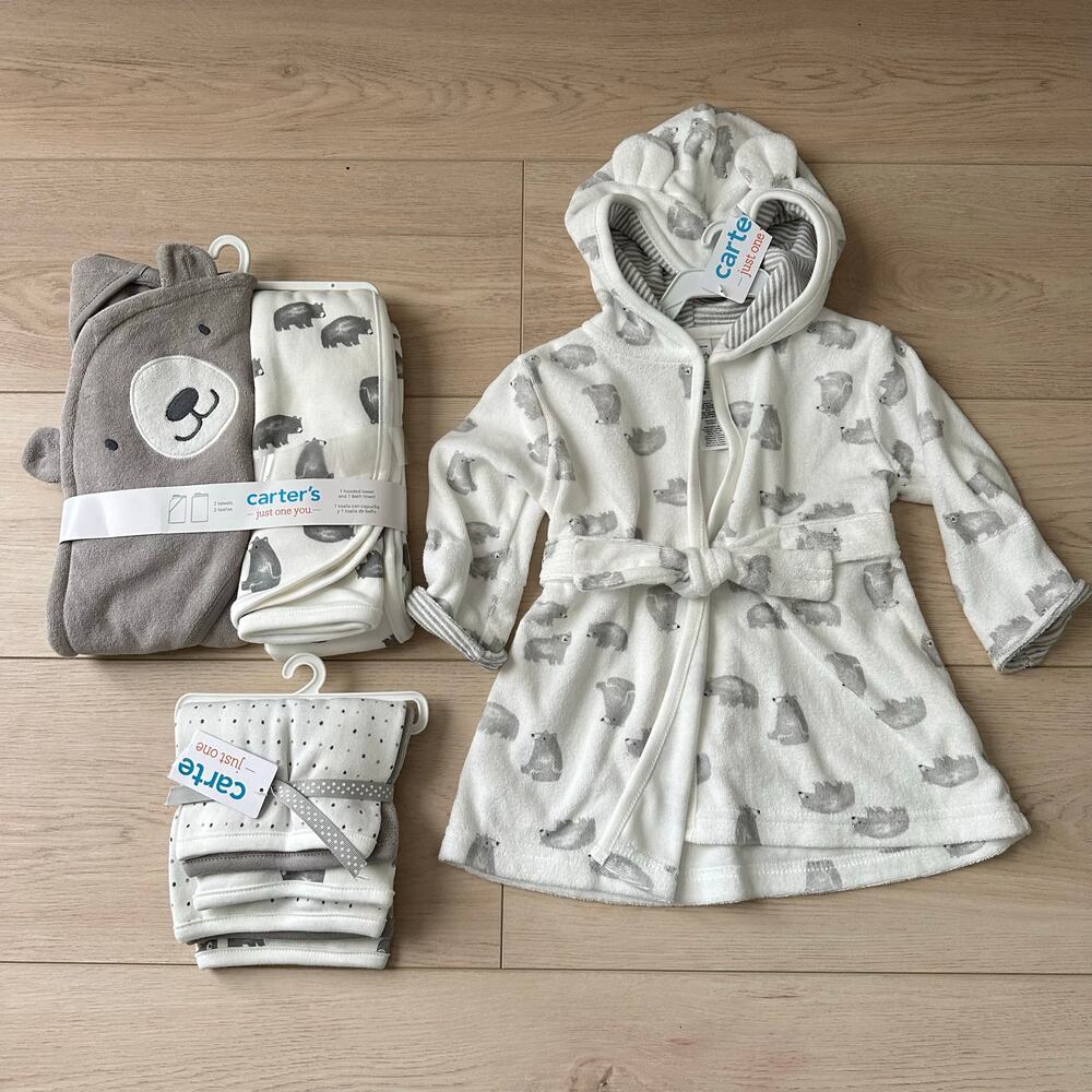 Bundle of baby after bath items